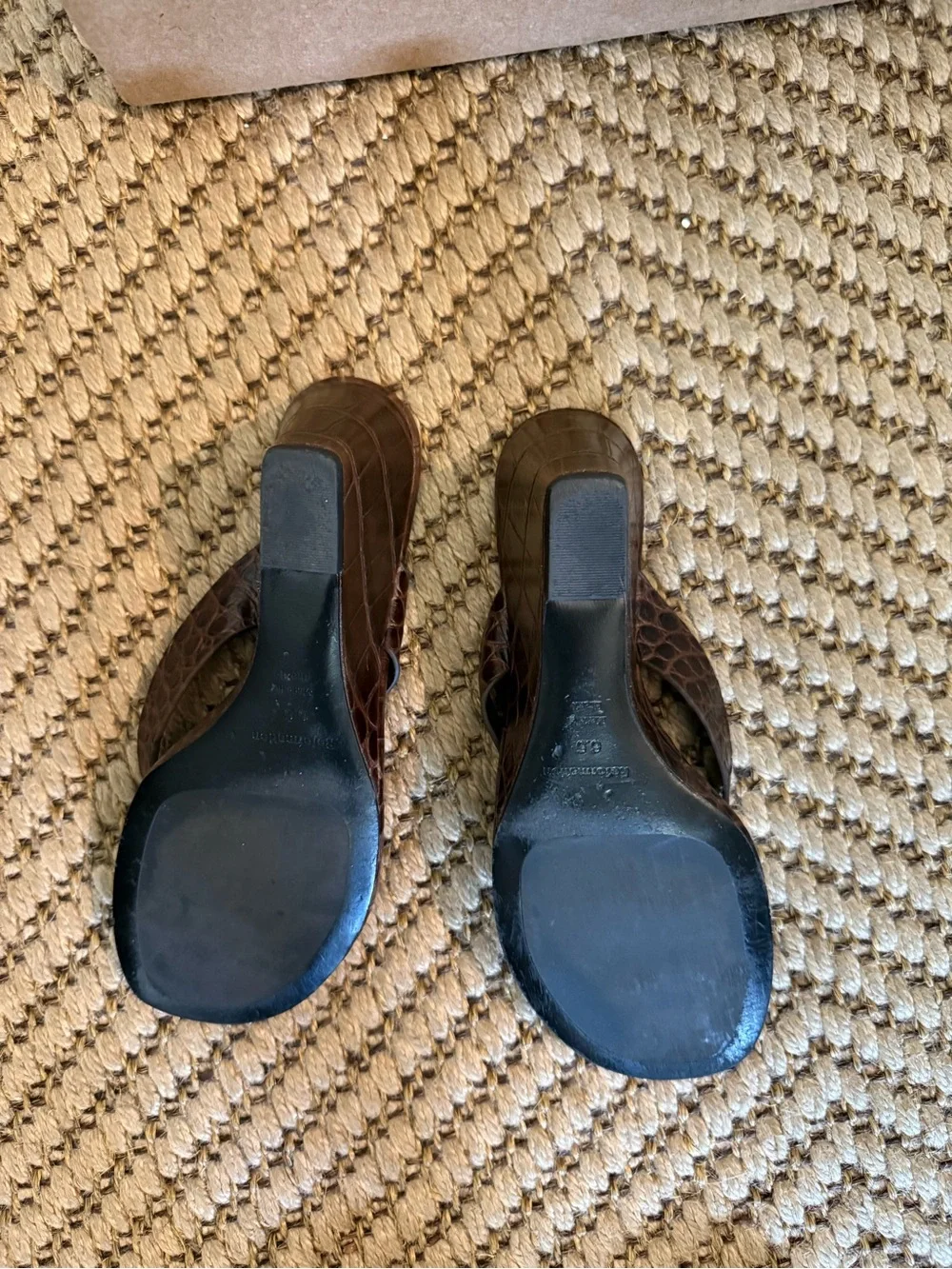 Reformation Jessie Wedge Thong Sandals